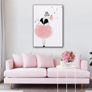 Figures Art - Print Wall Art - Dancing Ballerina in Paris - Canvas Prints-Poster Prints