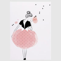Figures Art - Print Wall Art - Dancing Ballerina in Paris - Canvas Prints-Poster Prints - Image 3