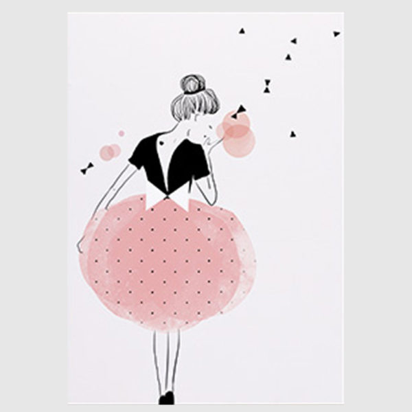 Figures Art - Print Wall Art - Dancing Ballerina in Paris - Canvas Prints-Poster Prints - Image 3