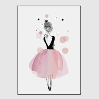 Wall Art - Dancing Ballerina and Eiffel Tower 3 sets - Canvas Prints-Poster Prints - Image 2