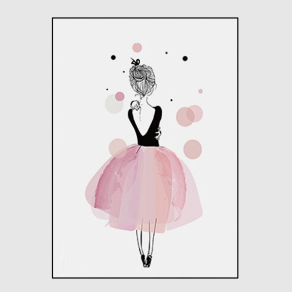 Wall Art - Dancing Ballerina and Eiffel Tower 3 sets - Canvas Prints-Poster Prints - Image 2