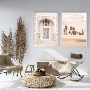 Art Prints-Indian Taj mahal  and Desert (2 sets)- Canvas Prints- Poster Prints