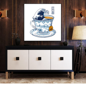 Wall Art - The Great Kanagawa Tea - Canvas Prints-Poster Prints