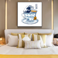 Wall Art - The Great Kanagawa Tea - Canvas Prints-Poster Prints - Image 3
