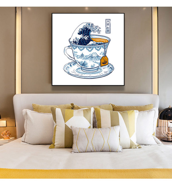 Wall Art - The Great Kanagawa Tea - Canvas Prints-Poster Prints - Image 3
