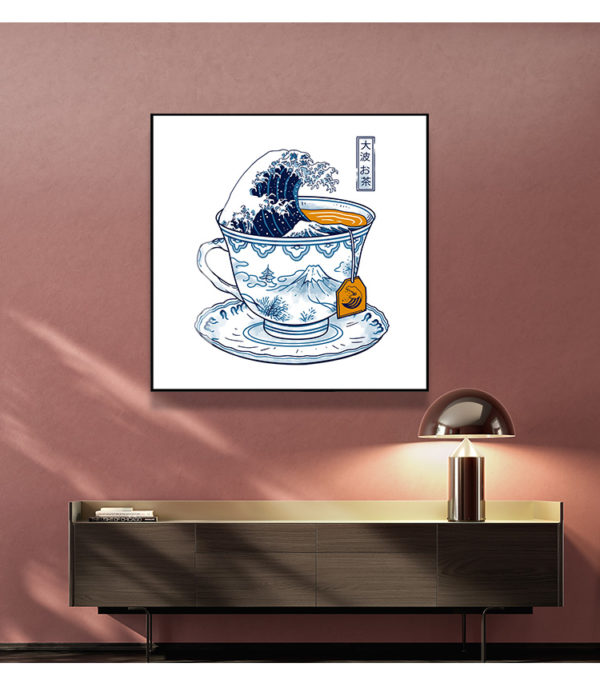 Wall Art - The Great Kanagawa Tea - Canvas Prints-Poster Prints - Image 4