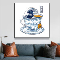 Wall Art - The Great Kanagawa Tea - Canvas Prints-Poster Prints - Image 5