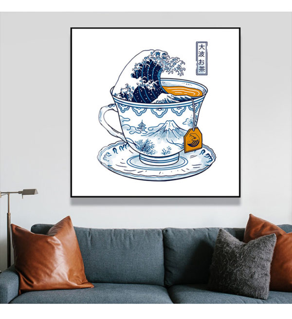 Wall Art - The Great Kanagawa Tea - Canvas Prints-Poster Prints - Image 5