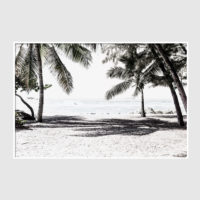 Landscape art prints -Wategos beach photo (white series) - Poster Prints -Canvas Prints - Image 4