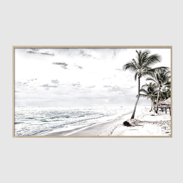 Landscape art prints -WATEGOS BEACH AND COCONUT TREES PHOTO ART PRINTS (white series)- Poster Prints -Canvas Prints - Image 4