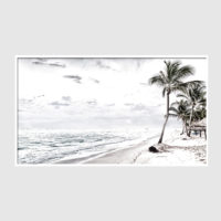 Landscape art prints -WATEGOS BEACH AND COCONUT TREES PHOTO ART PRINTS (white series)- Poster Prints -Canvas Prints - Image 5