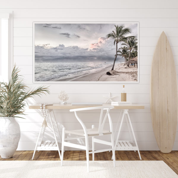 Landscape art prints -WATEGOS BEACH AND COCONUT TREES PHOTO ART PRINTS- Poster Prints -Canvas Prints