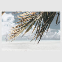 Landscape art prints -Green coconut tree leaves under blue and white sky- PHOTO ART PRINTS- Poster Prints -Canvas Prints - Image 5