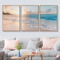 Wall Art - Ocean and beach ( 3 sets ) - Poster Prints -Canvas Prints