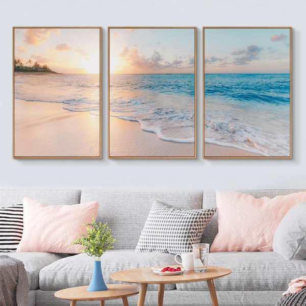 Wall Art - Ocean and beach ( 3 sets ) - Poster Prints -Canvas Prints