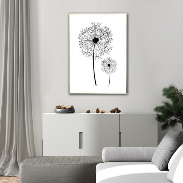 Botanical Prints - DANDELIONS ( 3 sets) - Canvas Prints-Poster Prints - Image 2