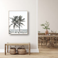 Photo prints -Two-palm-trees-near-canopy(white series)- Poster Prints -Canvas Prints - Image 2