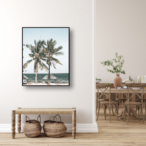 Photo prints -Two-palm-trees-near-canopy- Poster Prints -Canvas Prints - Image 2