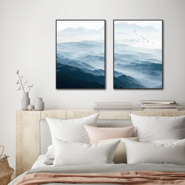 Landscape Prints - Blue mountains(2 sets) -canvas prints - poster prints