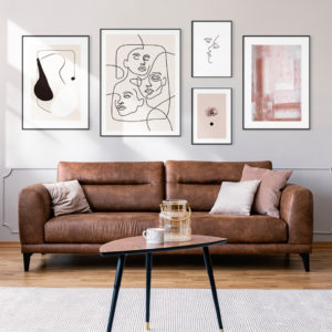Abstract Line Art Prints - Your Appearance (5 sets) - Poster Prints- Canvas Prints