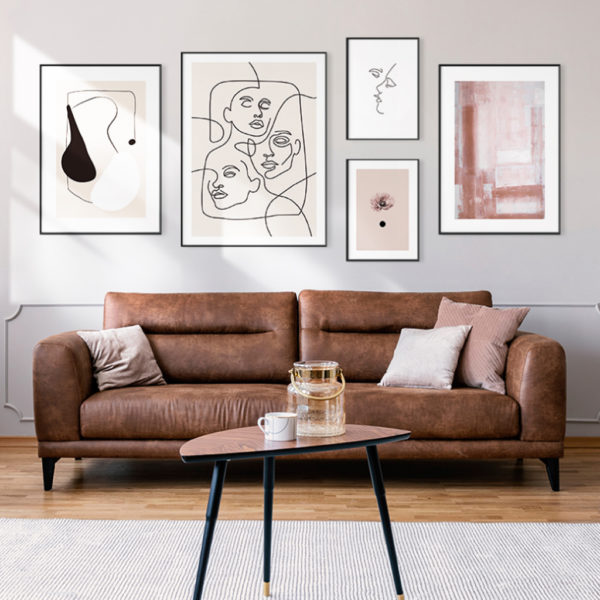 Abstract Line Art Prints - Your Appearance (5 sets) - Poster Prints- Canvas Prints