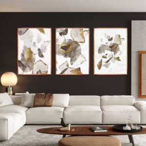 Wall Art prints -Abstract marbled gold 3 sets - Poster Prints -Canvas Prints