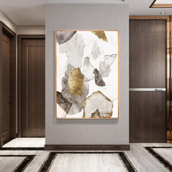 Wall Art prints -Abstract marbled gold 3 sets - Poster Prints -Canvas Prints - Image 4