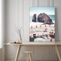 Landscape art prints - Capri beach colourful- Canvas Prints - Poster Prints