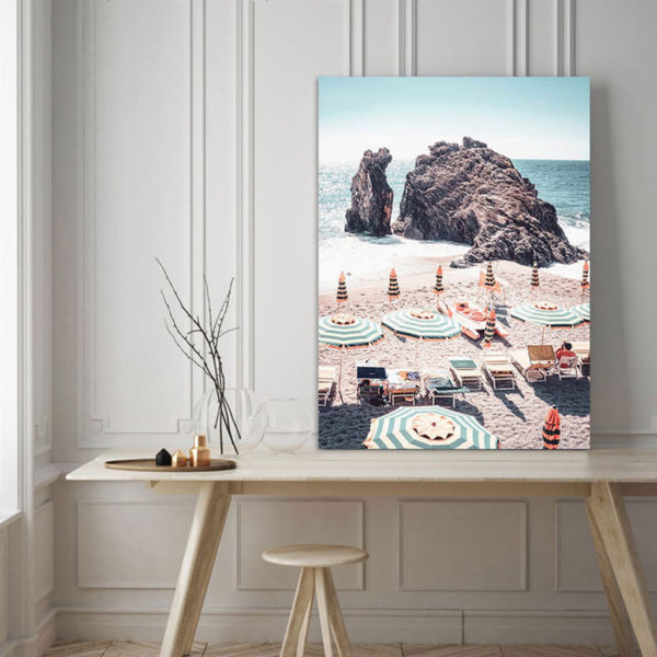 Landscape art prints - Capri beach colourful- Canvas Prints - Poster Prints