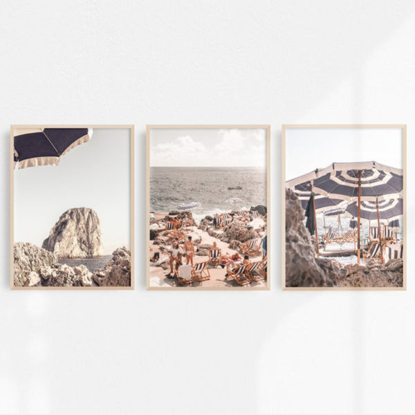 Landscape Art prints - Capri Beach - Poster Prints -Canvas Prints - Image 2