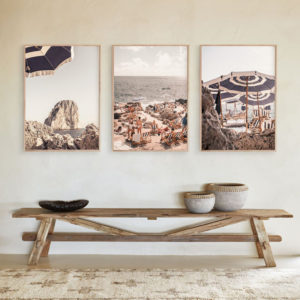 Landscape Art prints - Capri Beach - Poster Prints -Canvas Prints