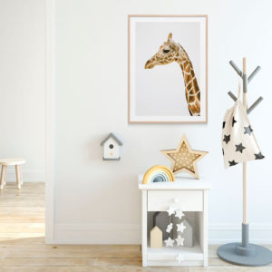 Animals art prints - Hello Giraffe - Canvas Prints - Poster Prints