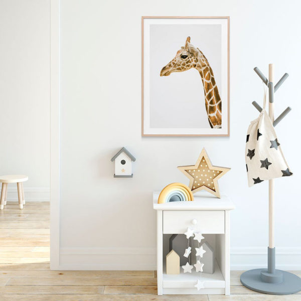 Animals art prints - Hello Giraffe - Canvas Prints - Poster Prints