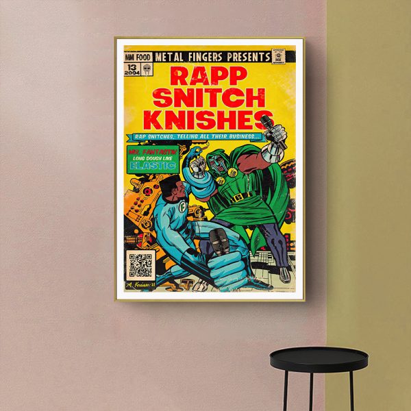 Wall Art - MF DOOM - Rap Snitch Knishes - Canvas Prints-Poster Prints - Image 2