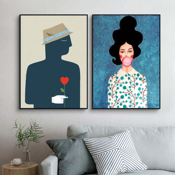 Wall Art prints - Modern Figures (3 sets) - Poster Prints -Canvas Prints - Image 7