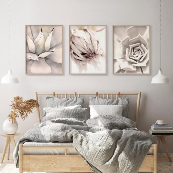 Wall art prints-Botanical Teen Room Decor Floral (3 sets) - Poster Prints -Canvas Prints