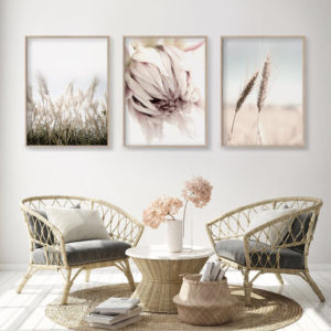 Botanical Art prints - Teen Girl Room Decor(3 sets) - Poster Prints -Canvas Prints