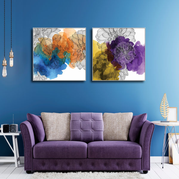 Wall Art Prints - Floral Flower (2 sets)- Canvas Prints-Poster Prints