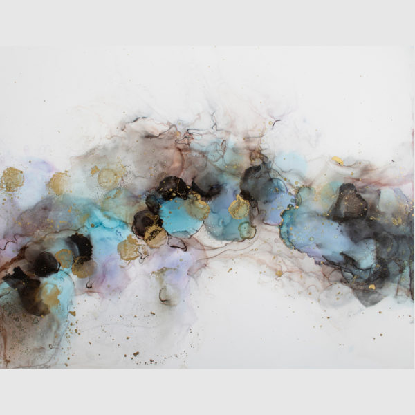 Abstract art prints - Blue watercolour style - Canvas Prints - Poster Prints - Image 2