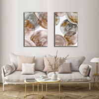 Wall art prints -Spiral Rings AB ( 2 sets) - Canvas Prints - Poster Prints