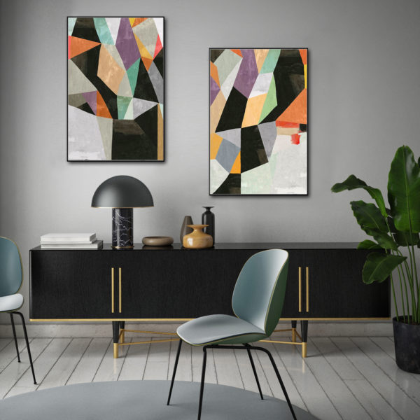 Wall art prints -Modern Abstract Design ( 2 sets) - Canvas Prints - Poster Prints