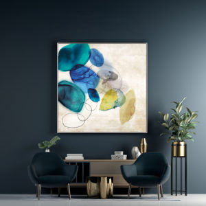 Wall Art Prints -Abstract Watercolour Box - Canvas Prints-Poster Prints