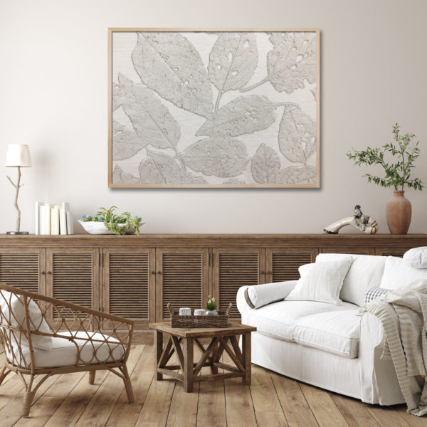 Botanical art prints - Silver Leaves - Canvas Prints - Poster Prints
