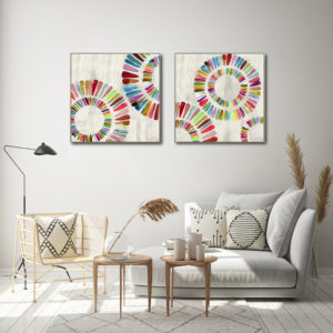 Wall Art Prints - Fun Rings (2 sets)- Canvas Prints-Poster Prints