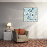Wall Art Prints -Hand drawn ink illustration flowers(2 sets)- Canvas Prints-Poster Prints - Image 2