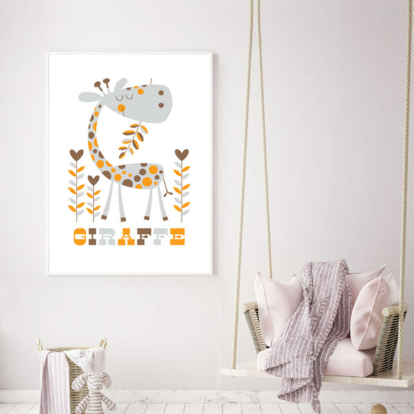 Wall art - Lion tiger giraffe- Poster Prints -Canvas Prints - Image 3