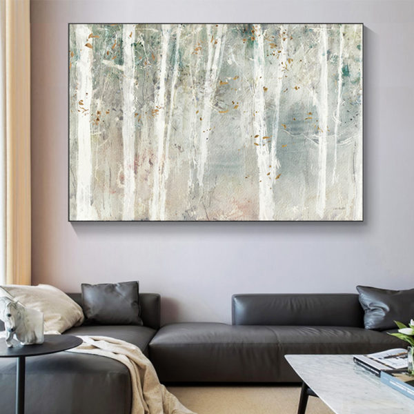 Wall art - Forest hang painting style - Canvas Prints - Poster Prints - Image 3