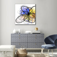 Wall Art Prints - Line Art Flower (2 sets)- Canvas Prints-Poster Prints - Image 4