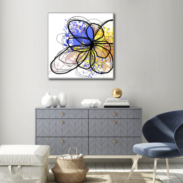 Wall Art Prints - Line Art Flower (2 sets)- Canvas Prints-Poster Prints - Image 4