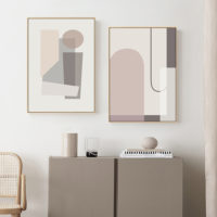 Wall art prints-Abstract Graceful Morandi ( 2 sets) - Canvas Prints - Poster Prints